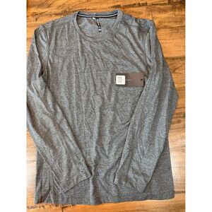 Ten Thousand Durable Long Sleeve Shirt Mens Medium Charcoal Heather Grey NWT